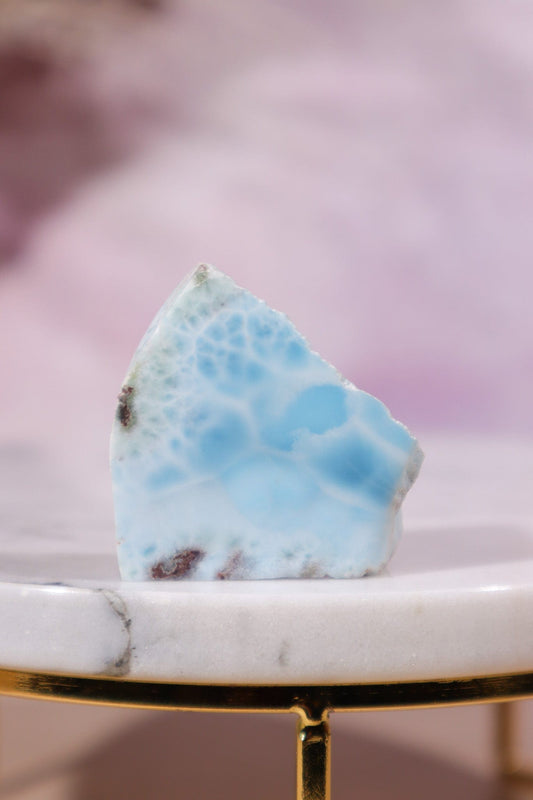 Larimar Freeform Slice 26.34gr Rocks & Fossils Tali & Loz Crystals