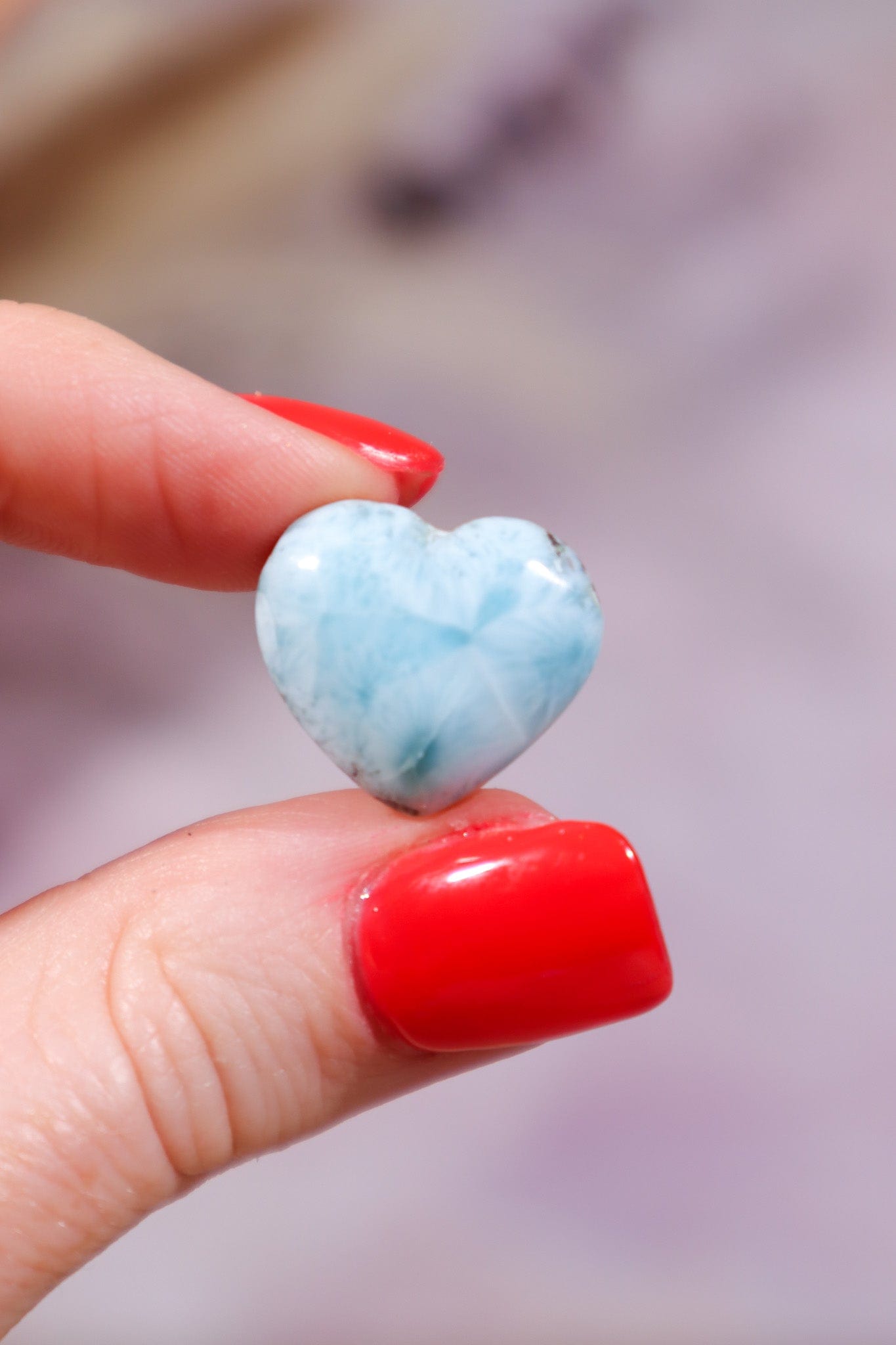 Larimar Heart 3.91gr Rocks & Fossils Tali & Loz Crystals