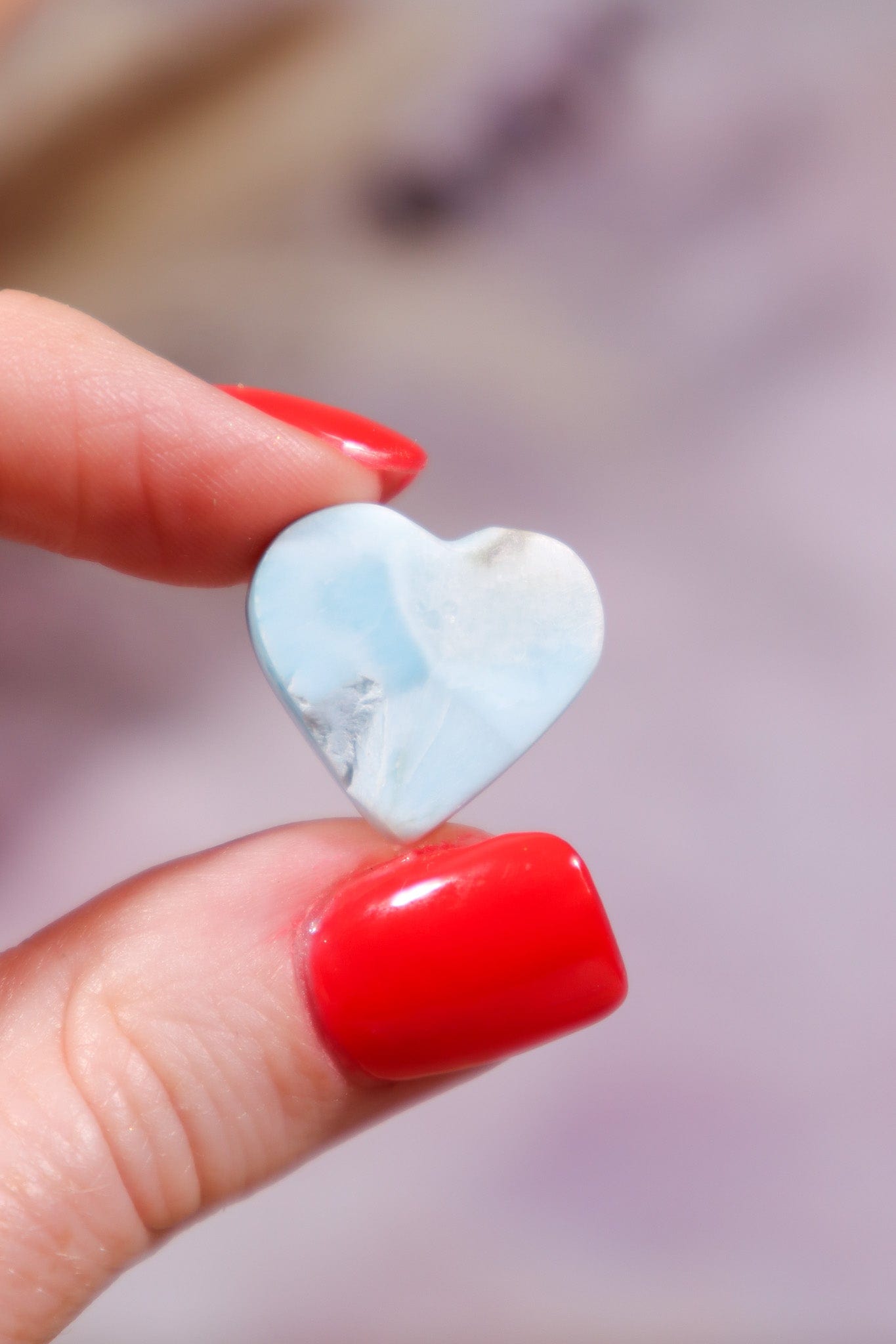 Larimar Heart Cabochon 4.18gr Rocks & Fossils Tali & Loz Crystals