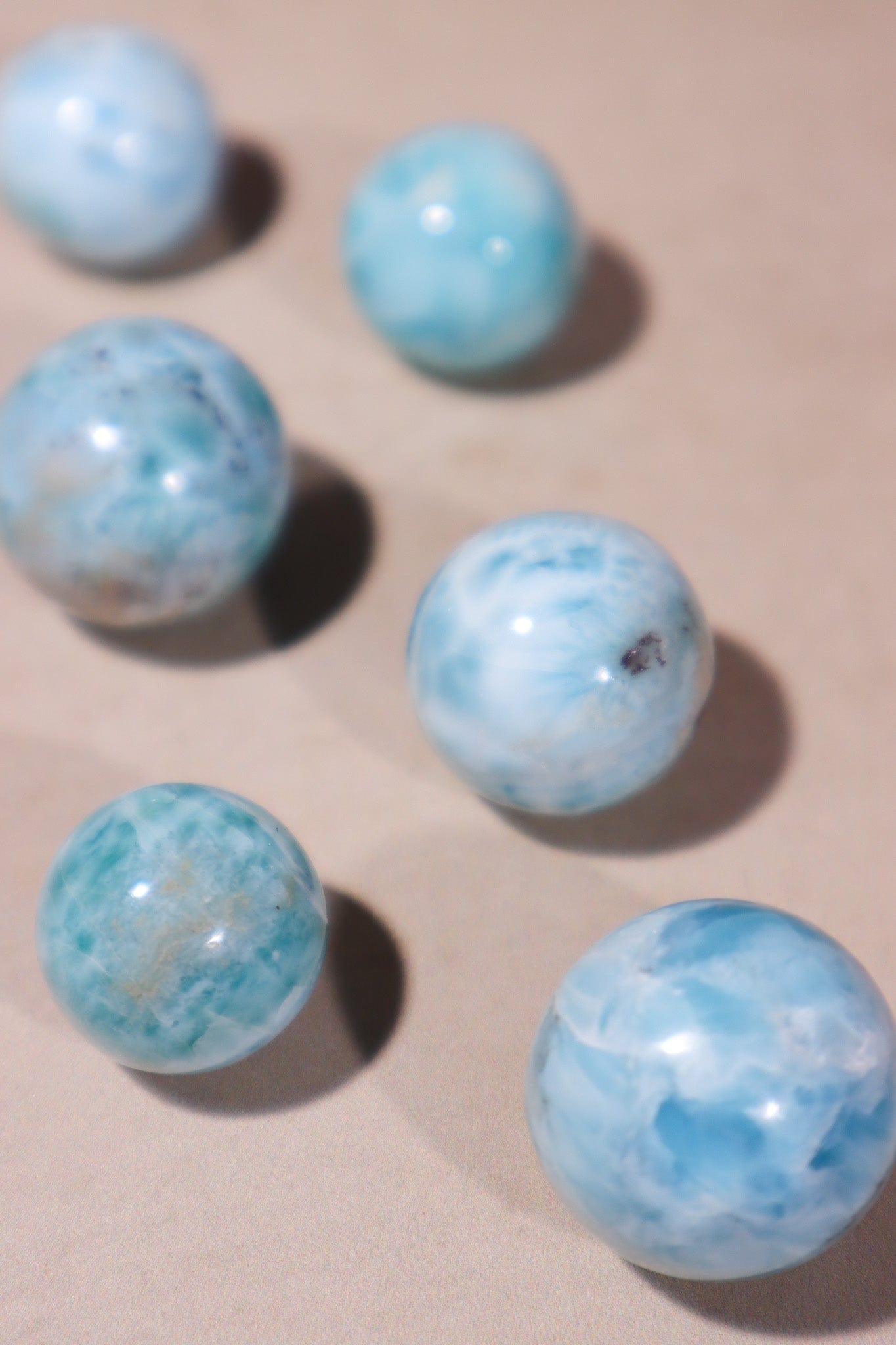 Larimar Spheres 1.5cm Rocks & Fossils Tali & Loz Crystals