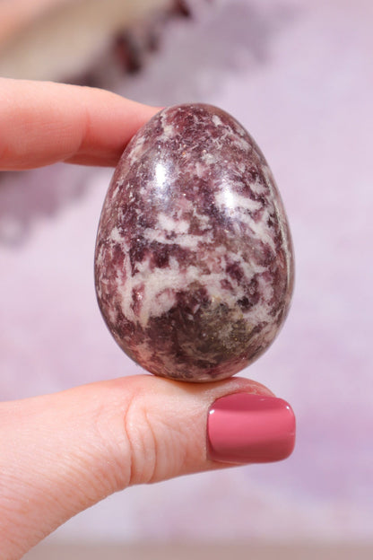 Lepidolite Egg 4.6cm Eggs Tali & Loz Crystals