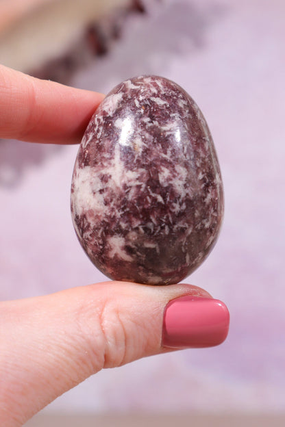 Lepidolite Egg 4.6cm Eggs Tali & Loz Crystals