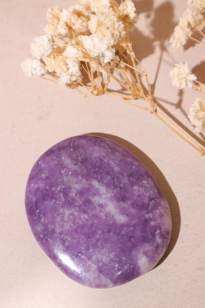 Lepidolite Palmstone 5cm Palmstones Tali & Loz Crystals