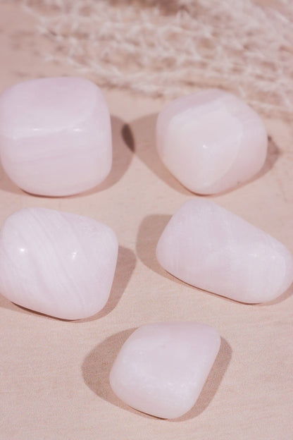 Mangano Calcite Tumblestones Large 25-35mm Tumblestones Tali & Loz Crystals