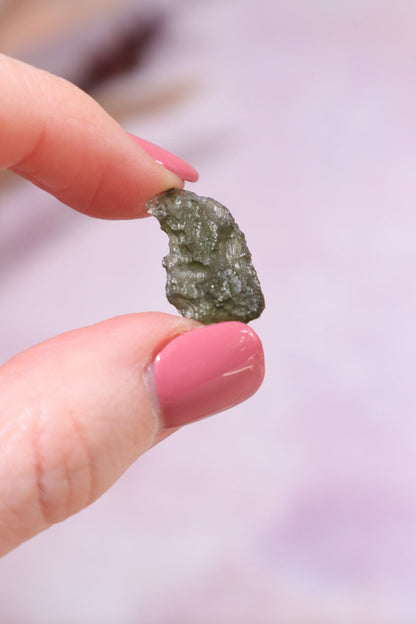 Moldavite Tektite 1.43gr Tektites Tali & Loz Crystals