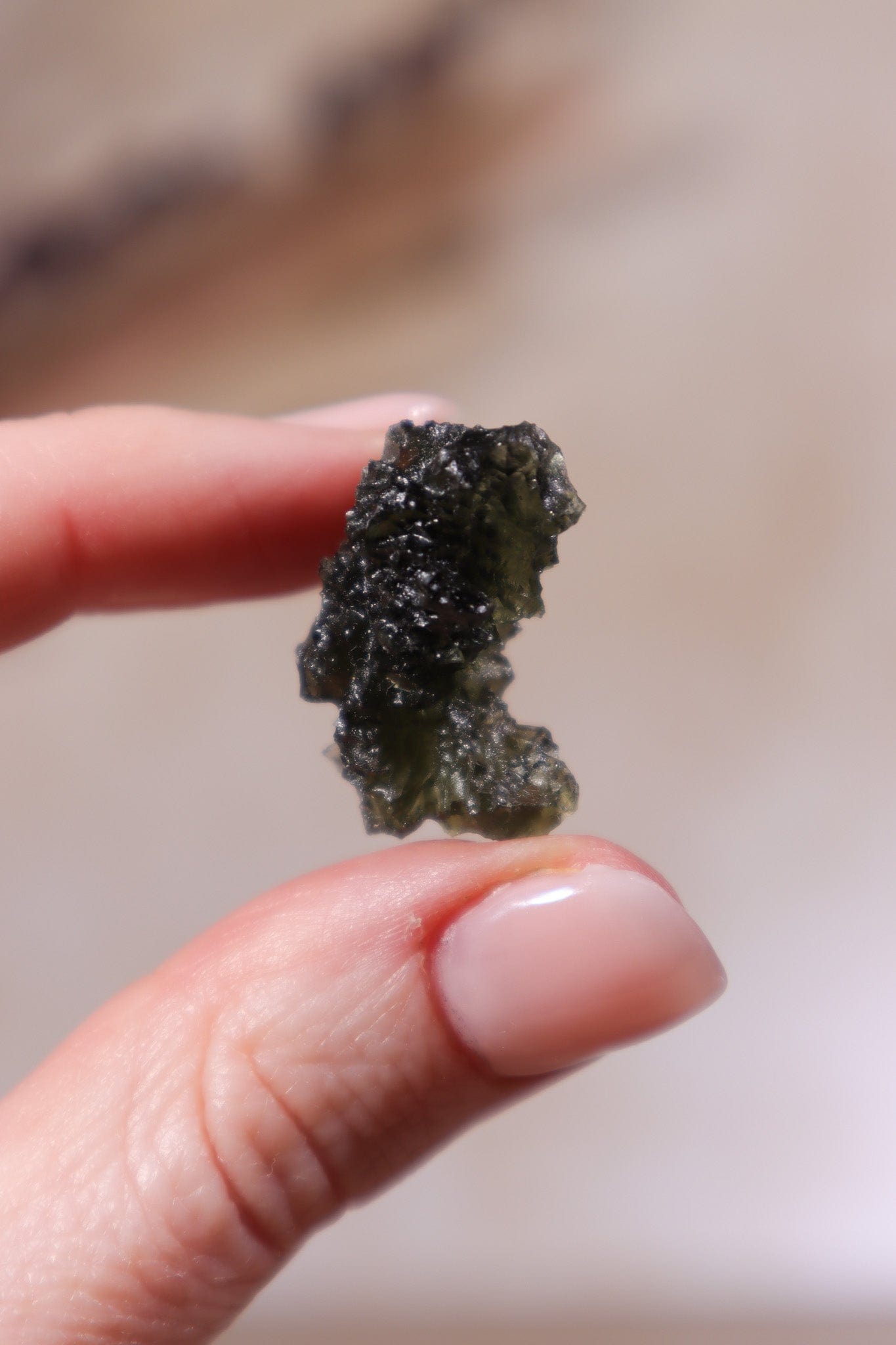 Moldavite Tektite 5.14gr Museum Grade Tektites Tali & Loz Crystals