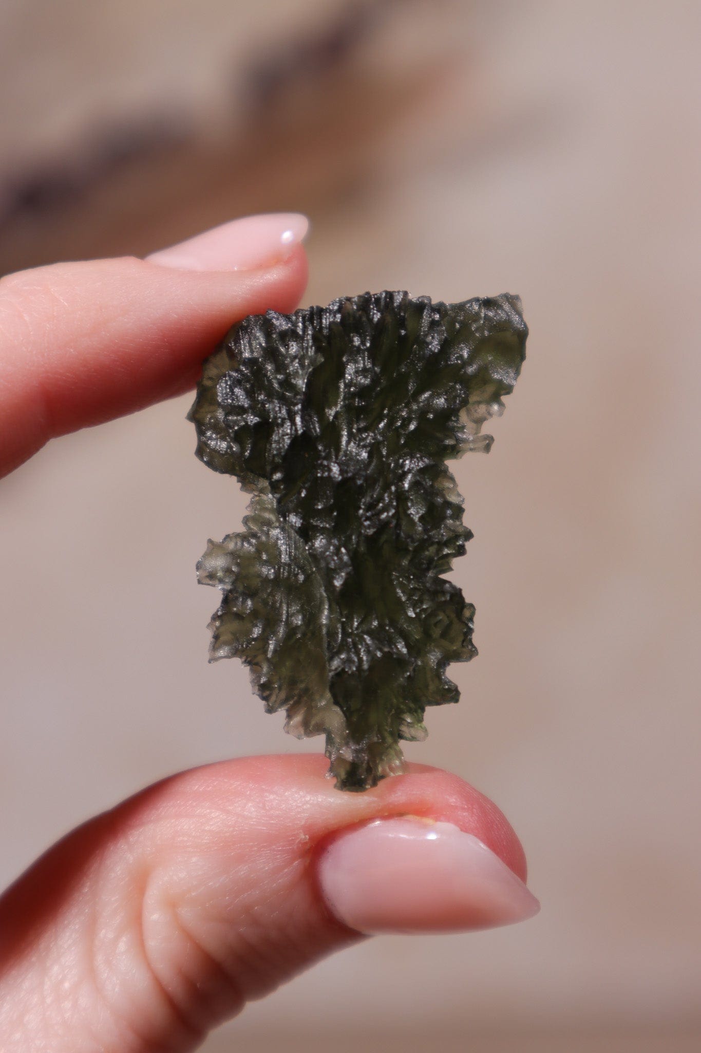 Moldavite Tektite 7.51gr Museum Grade Tektites Tali & Loz Crystals