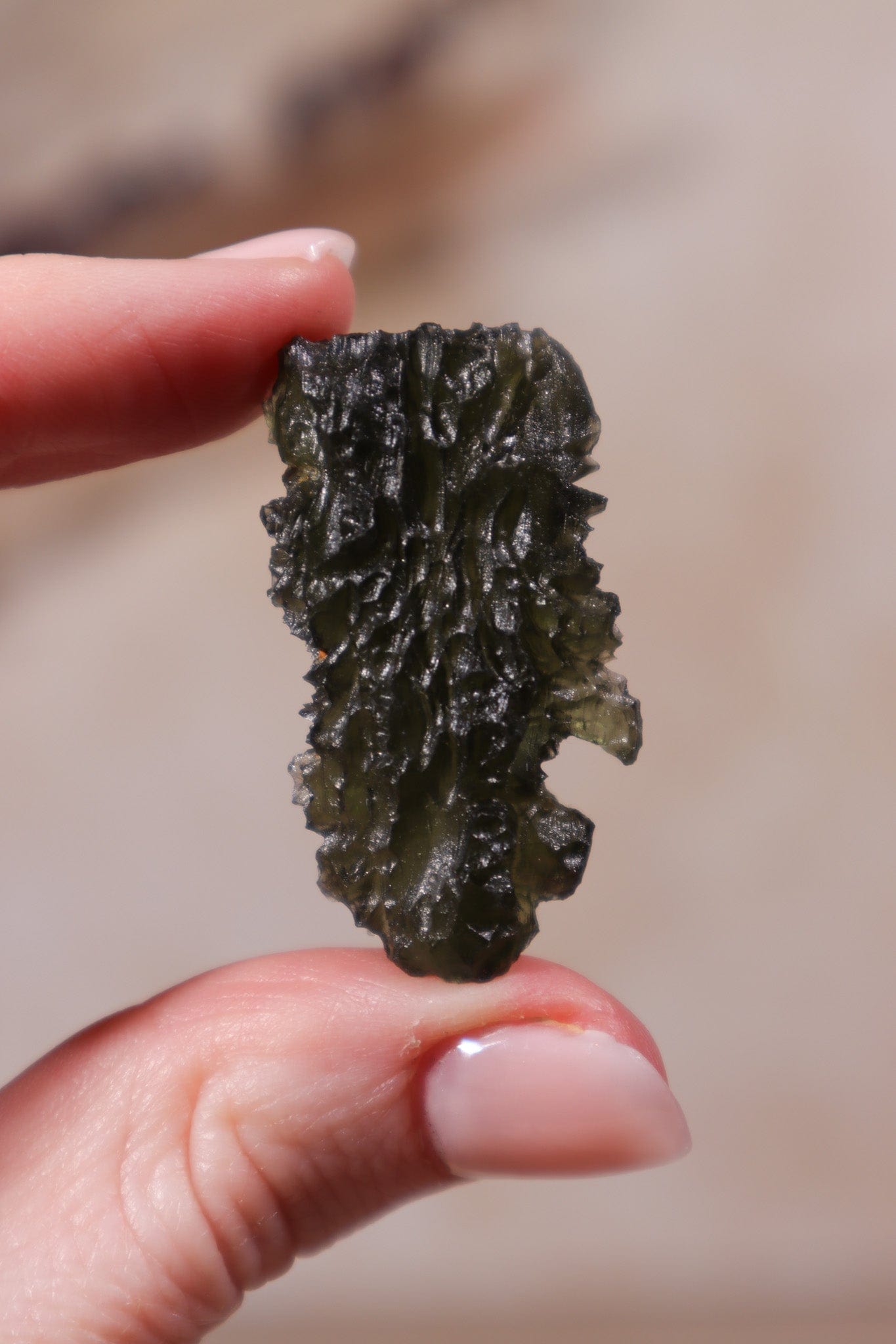 Moldavite Tektite 8.29gr Museum Grade Tektites Tali & Loz Crystals