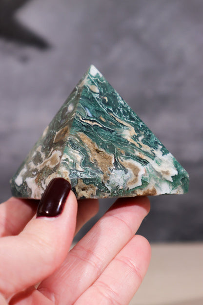 Moss Agate Pyramid Pyramids Tali & Loz