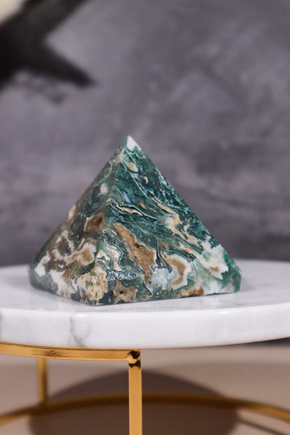 Moss Agate Pyramid Pyramids Tali & Loz