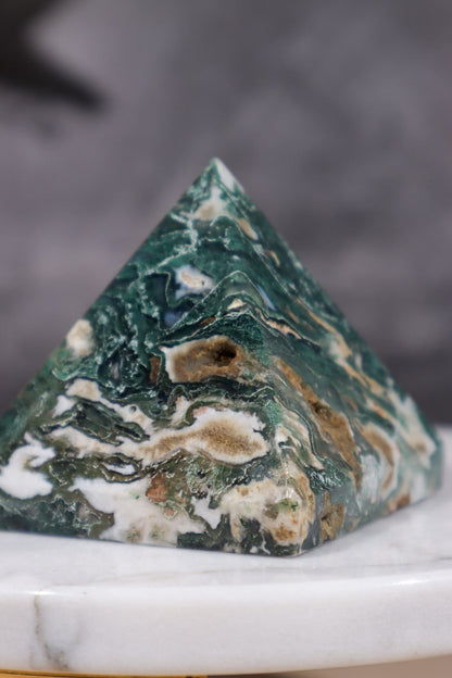 Moss Agate Pyramid Pyramids Tali & Loz