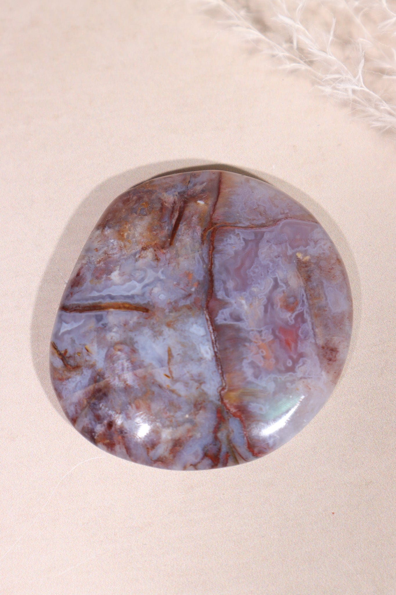 Pietersite in Agate Palmstone 5cm Palmstones Tali & Loz Crystals