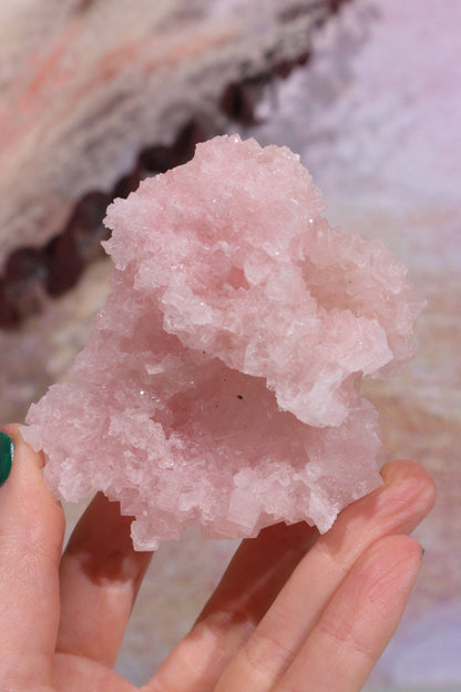 Pink Halite Large 60-100gr Rough Crystals Tali & Loz Crystals