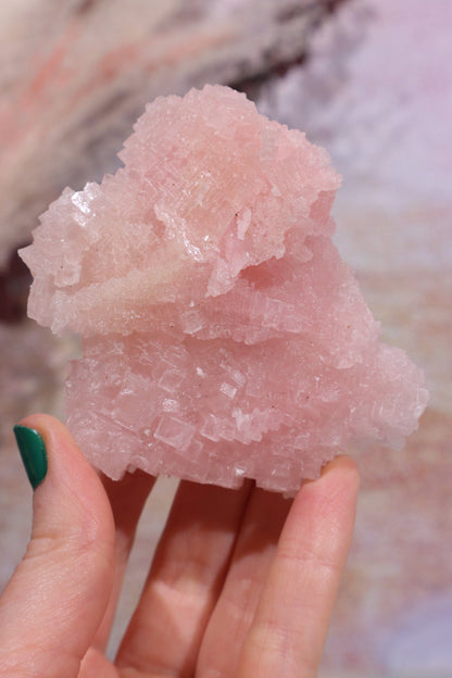 Pink Halite Large 60-100gr Rough Crystals Tali & Loz Crystals