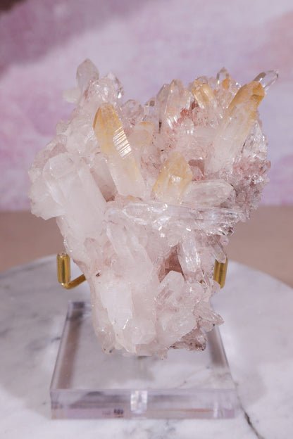 Pink Lemurian Cluster with Halloysite Inclusions 0.2kg Rocks & Fossils Tali & Loz Crystals