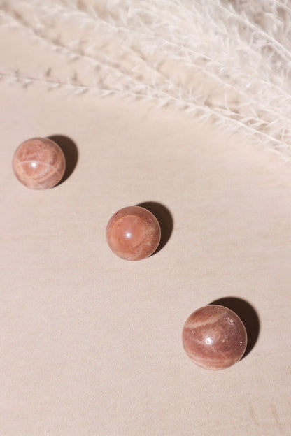 Pink Moonstone Spheres Spheres Tali & Loz