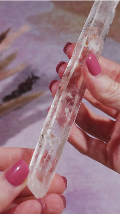 Clear Quartz Rough Wand 18cm