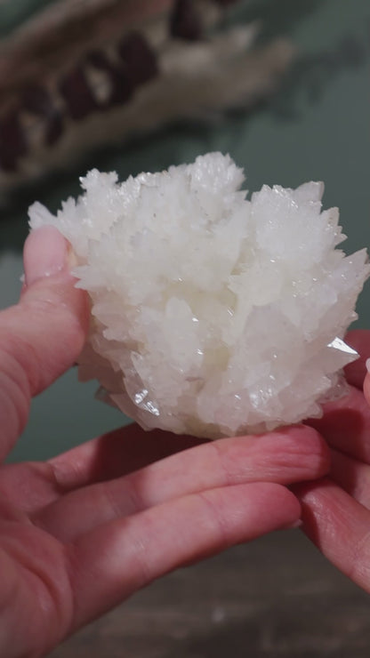 Snow White Aragonite Specimen 287gr