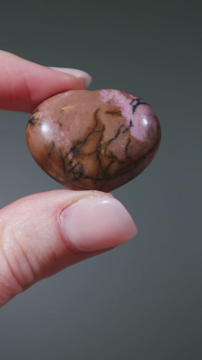 Rhodonite Hearts 2.5cm