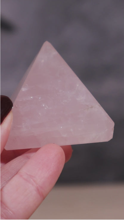 Rose Quartz Pyramid 4.5cm