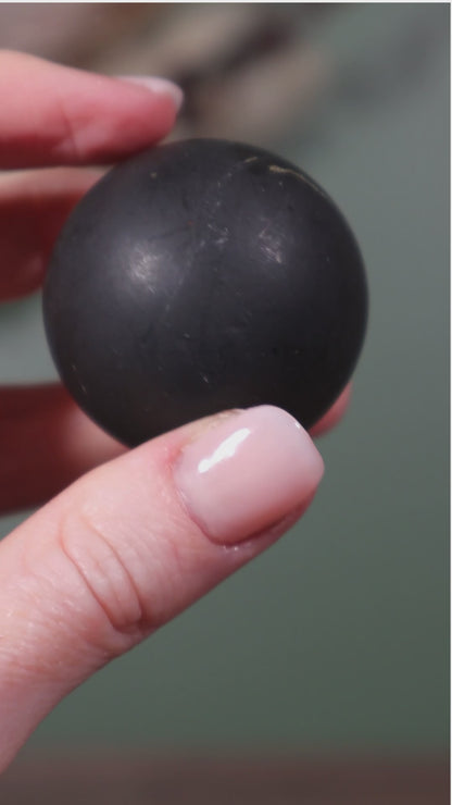 Shungite Spheres Matt 35mm