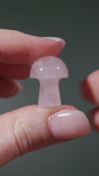 Rose Quartz Mushrooms 20mm