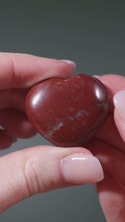 Red Jasper Hearts