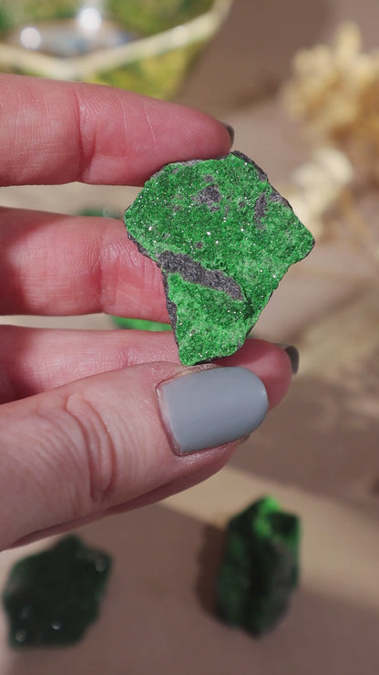 Uvarovite Garnet Specimen 13g