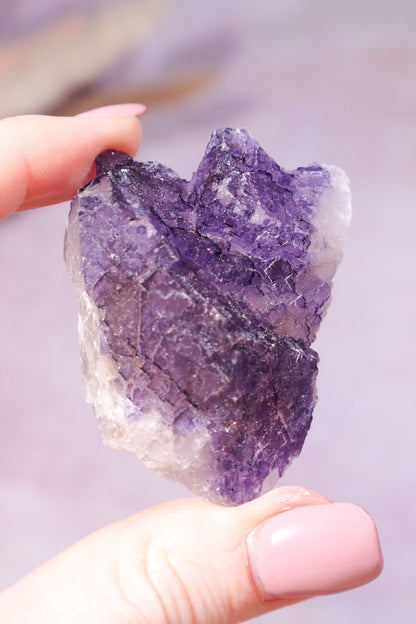 Purple Fluorite Rough 40-60mm Rough Crystals Tali & Loz Crystals