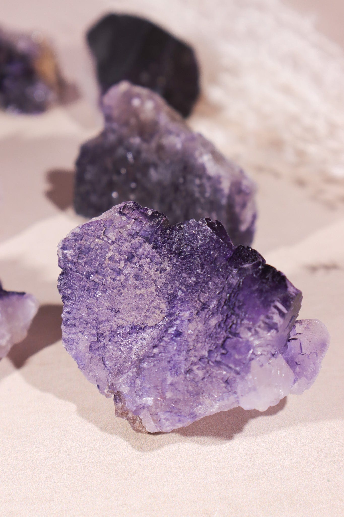 Purple Fluorite Rough 40-60mm Rough Crystals Tali & Loz Crystals