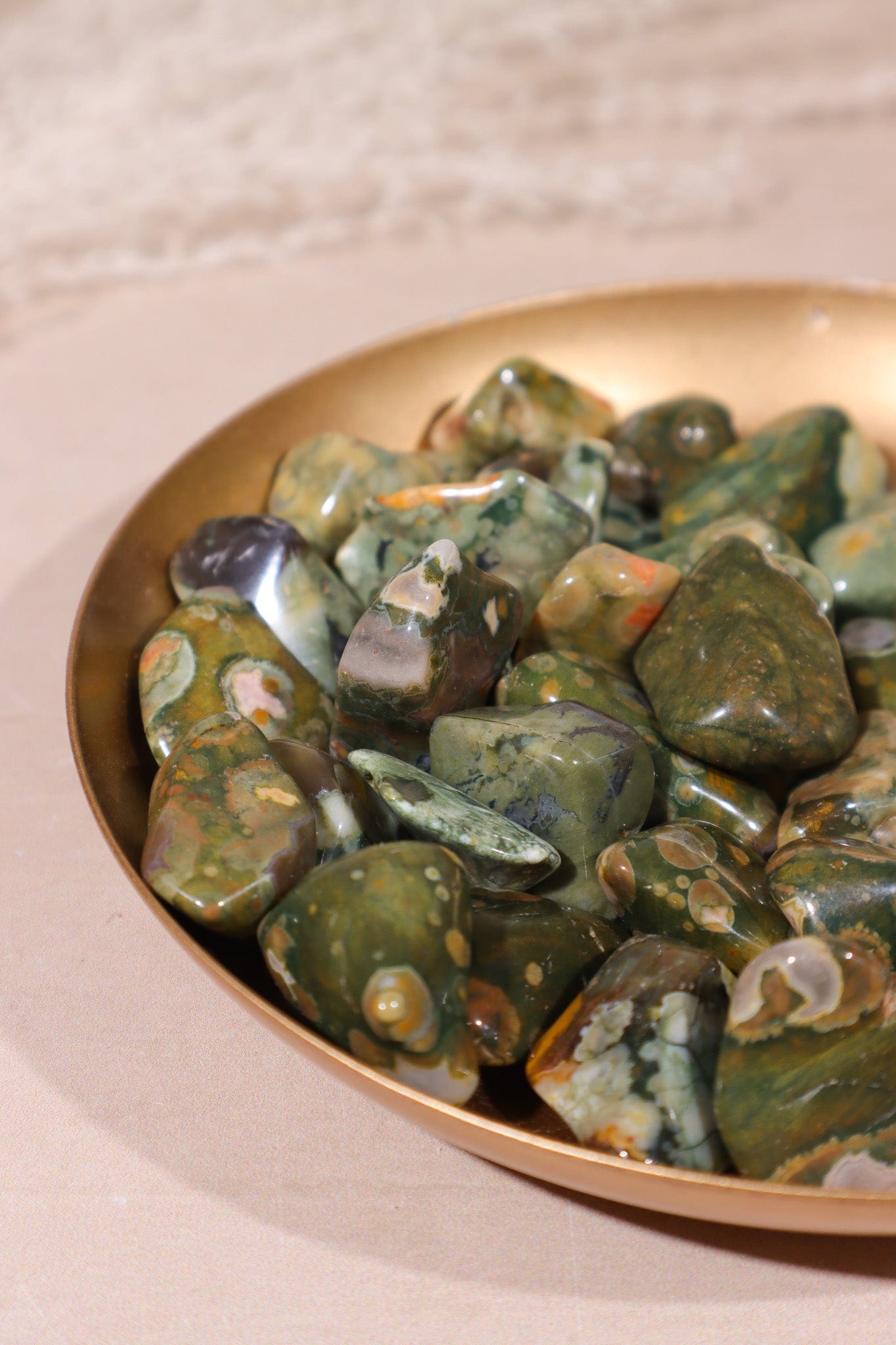 Rainforest Rhyolite Tumblestones 20-30mm Tumblestones Tali & Loz Crystals