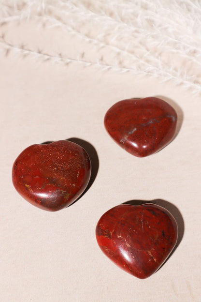 Red Jasper Hearts - Tali & Loz Crystals