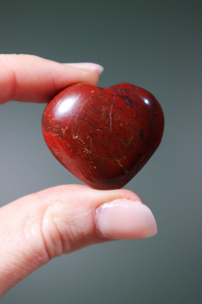 Red Jasper Hearts - Tali & Loz Crystals