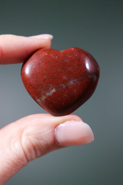 Red Jasper Hearts - Tali & Loz Crystals