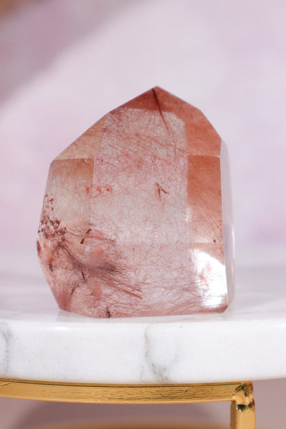 Red Rutilated Quartz Tower 4.5cm Towers Tali & Loz Crystals