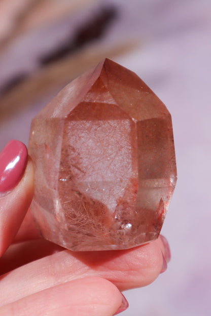 Red Rutilated Quartz Tower 4cm Tumblestones Tali & Loz