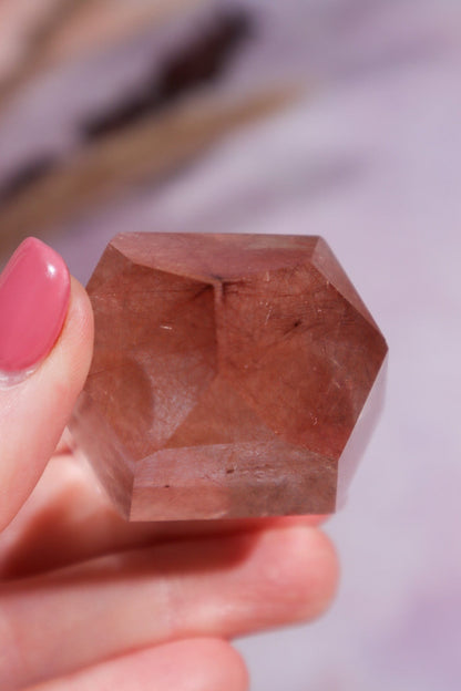 Red Rutilated Quartz Tower 4cm Tumblestones Tali & Loz