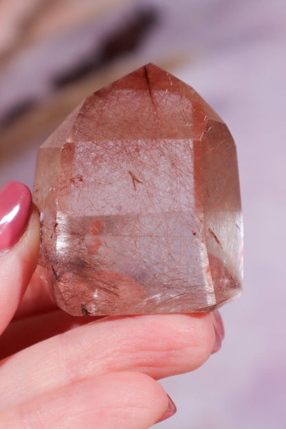 Red Rutilated Quartz Tower 4cm Tumblestones Tali & Loz