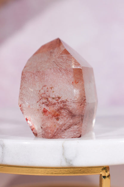 Red Rutilated Quartz Tower 4cm Tumblestones Tali & Loz