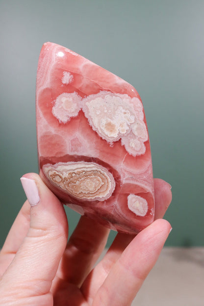 Rhodochrosite Freeform 222gr Freeform Tali & Loz Crystals