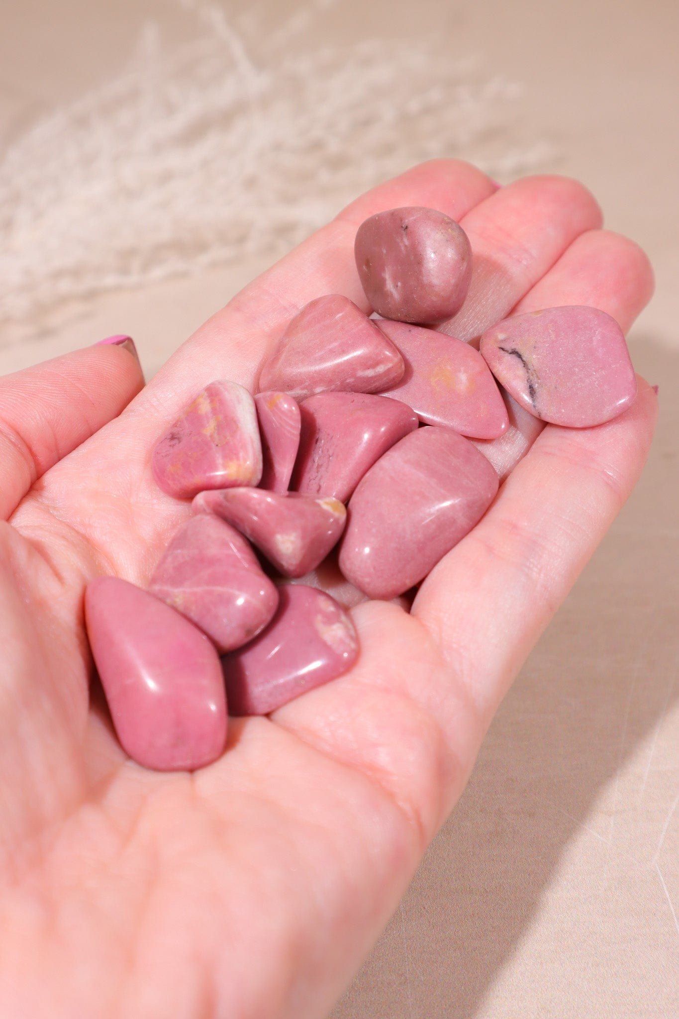 Rhodonite Tumblestones 20-30mm Tumblestones Tali & Loz Crystals