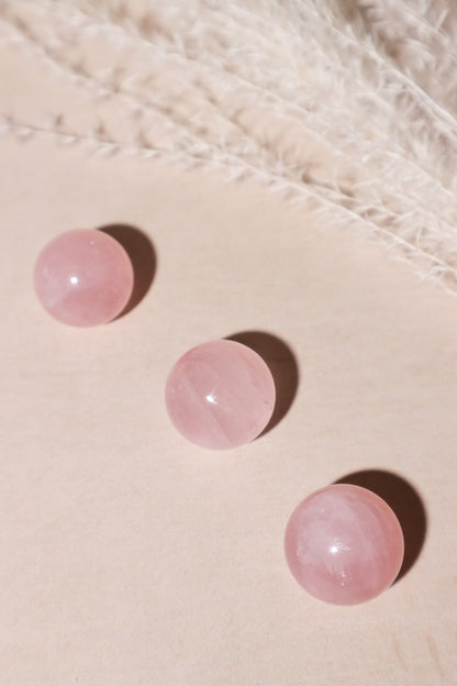 Rose Quartz Spheres Spheres Tali & Loz Crystals