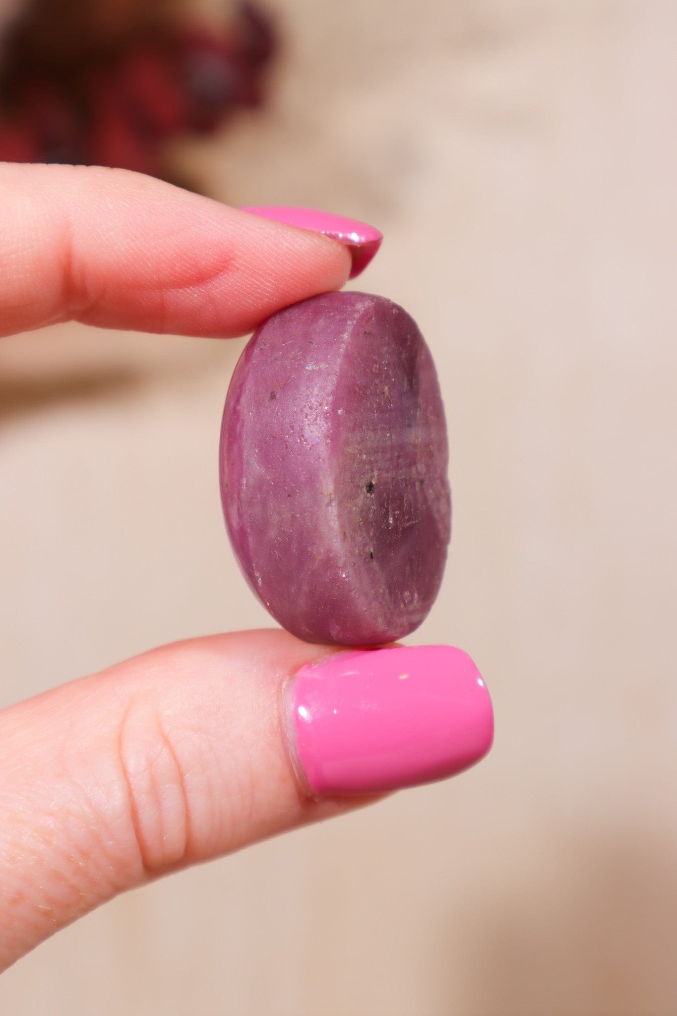 Ruby Cabochon 25gr Polished Crystals Tali & Loz Crystals