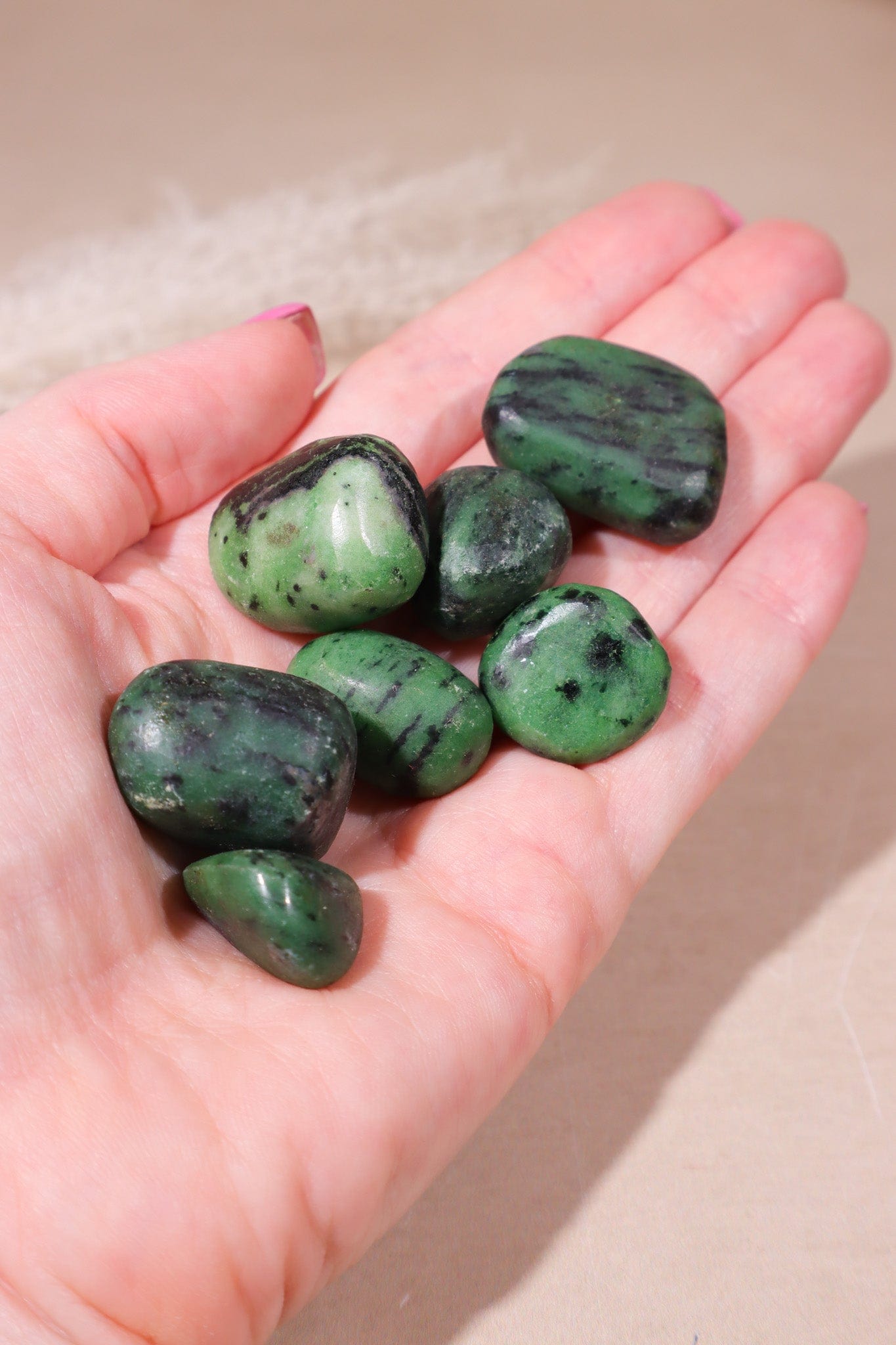 Ruby in Zoisite Tumblestones 20-30mm Tumblestones Tali & Loz Crystals