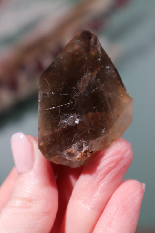 Rutilated Smokey Quartz Point 57gr Clusters Tali & Loz Crystals