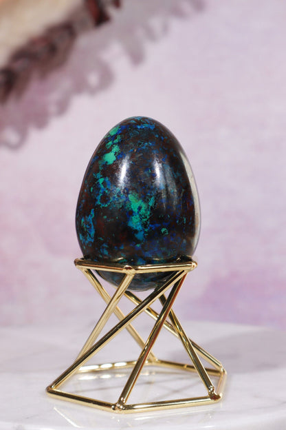 Shattuckite, Copper, Malachite Egg 5.5cm Eggs Tali & Loz Crystals