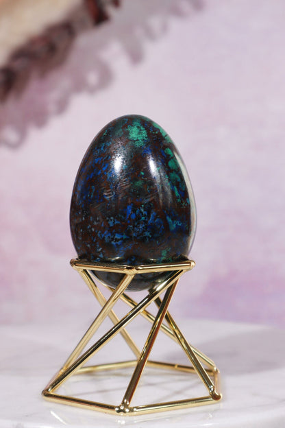 Shattuckite, Copper, Malachite Egg 5.5cm Eggs Tali & Loz Crystals