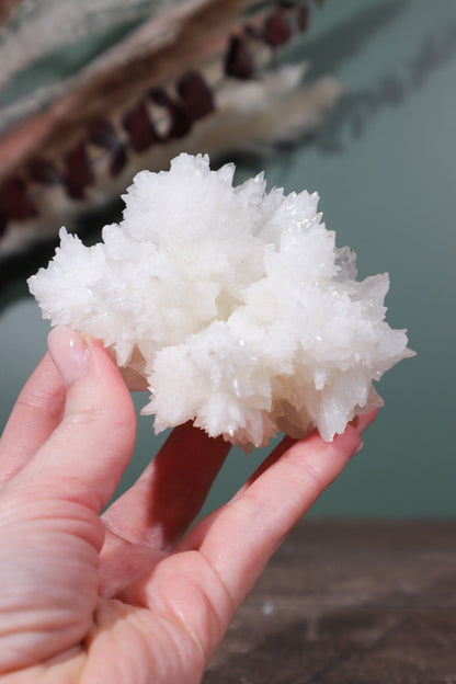 Snow White Aragonite Specimen 287gr Specimens Tali & Loz Crystals