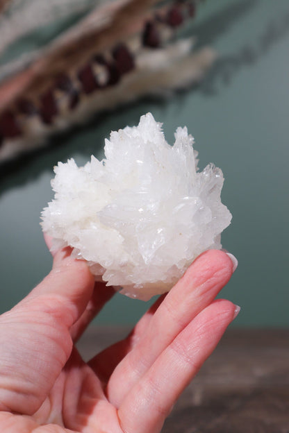 Snow White Aragonite Specimen 287gr Specimens Tali & Loz Crystals