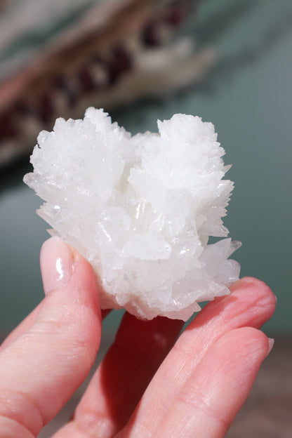 Snow White Aragonite Specimen 88gr Specimens Tali & Loz Crystals